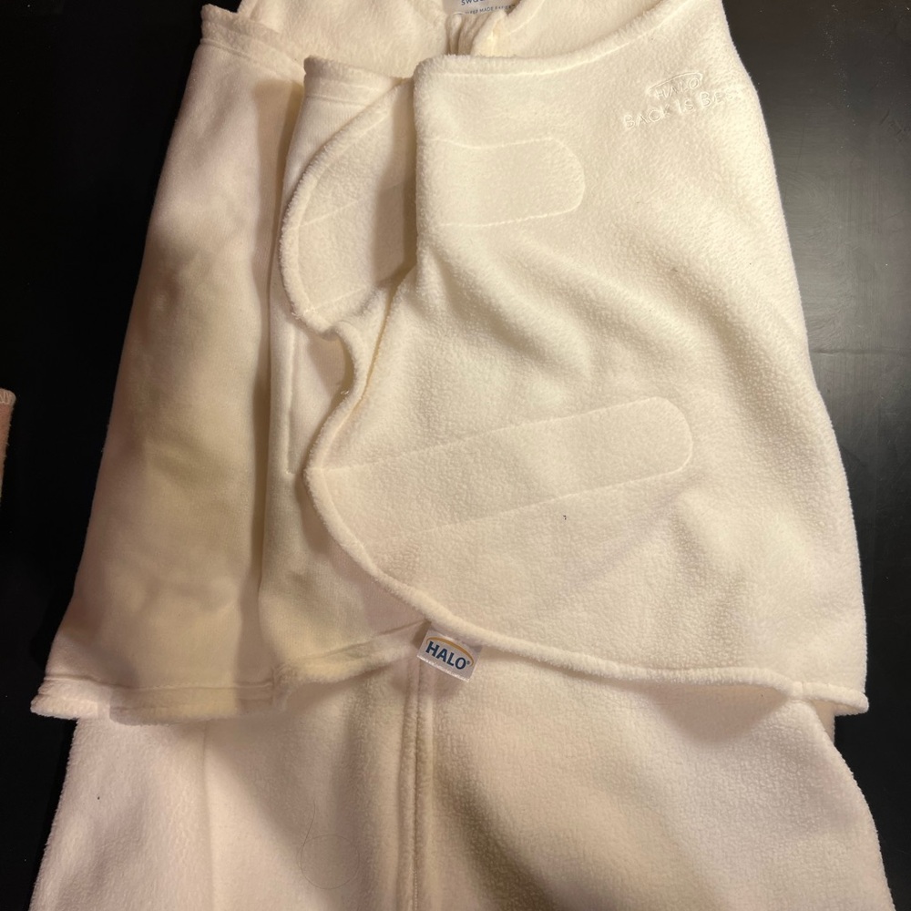 White Fleece Halo Sleep Sack